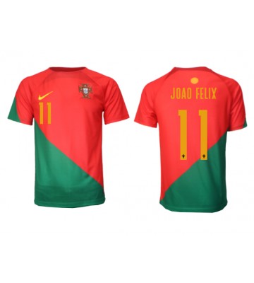 Portugal Joao Felix #11 Hjemmedrakt VM 2022 Kortermet